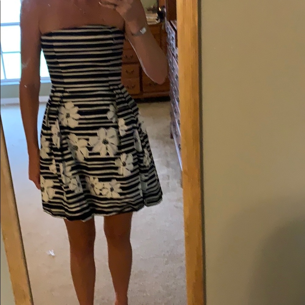 Strapless cocktail dress